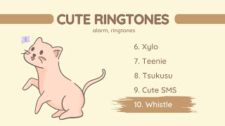 CUTE RINGTONES amp NOTIFICATION SOUNDS FREE  Zedge [upl. by Suravat]