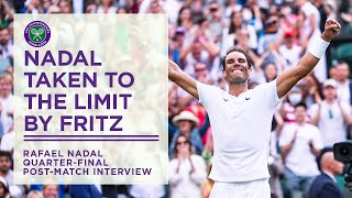 Rafael Nadal Wins QuarterFinal Classic  Wimbledon 2022 [upl. by Inaluiak704]