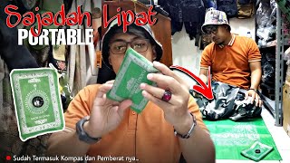 SAJADAH LIPAT PORTABLE udah ada kompas arah kiblat dan simpel banget deh pokoknya [upl. by Shue]