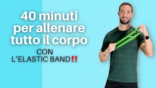 TOTAL BODY WORKOUT con Elastic BAND [upl. by Dhiman]