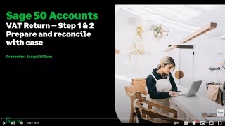 Sage 50 Accounts UK  VAT Return Part 1  Prepare and reconcile with ease [upl. by Cirdek]