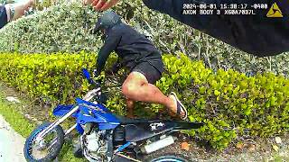 Cops Throw Clueless Biker Off Dirt Bike [upl. by Ayor]