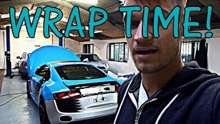 My Audi R8 Gets Wrapped Baby BlueBABY [upl. by Roch]