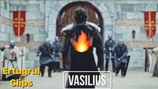 Vasilius Incredible Fight Scenes  Ertugrul Clips [upl. by Howzell]