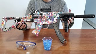 MP5K Gel Blaster Unboxing 2022  Electric Splatter Ball Toy Gun [upl. by Rhianon]