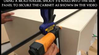 Standard base kitchen cabinet assembly video [upl. by Elinore377]