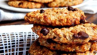 Galletitas de Avena y Banana sin harina  Galletas  Cookies  CUKit [upl. by Odrautse]