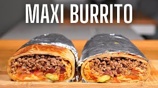 MAXI BURRITO BOEUF  REPAS COMPLET  FOOD IS LOVE [upl. by Crean797]