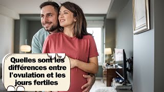 Quelles sont les différences entre lovulation et les jours fertiles [upl. by Ellehcor]