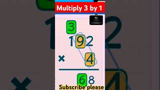 Multiply 3 by 1 digit [upl. by Atterehs545]