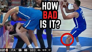 Danilo Gallinari Suffers Knee Injury at FIBA World Cup  Doctor Reacts [upl. by Evangeline938]