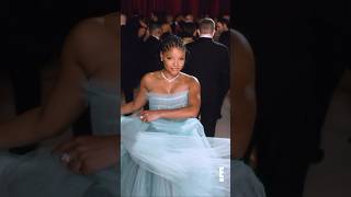 Halle Bailey oscars hallebailey livefrome glambot bts [upl. by Twelve]