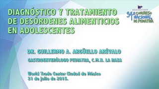 Diagnóstico y tratamiento de desórdenes alimenticios en adolescentes [upl. by Schaffer]