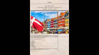 Denmark Named the Best Country for Quality of Life in 2024 [upl. by Aloysia334]