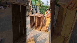 👷👍 Pigeons Cage 3 Apple Box Setting woodworking pigeonlover kalapati pet shorts 2024 [upl. by Atinihc]