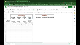 Building an Amortization Spreadsheet Pt 1 [upl. by O'Dell]