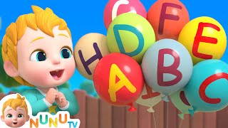 ABC Song For Kids  Learn Alphabet  Nursery Rhymes amp Baby Songs  NuNu Tv readalong [upl. by Vocaay913]