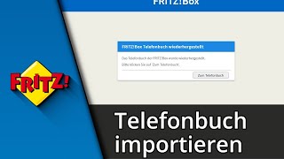 FritzBox Telefonbuch importieren  exportieren ✅ Tutorial [upl. by Theurich]