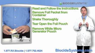 Biocide Systems ClO2 Product Instructions for odor Elimination [upl. by Horner]