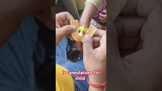 Iv cannulation for child iv injection shrorts trending nursing doctor drxsachin12 [upl. by Dnilazor]