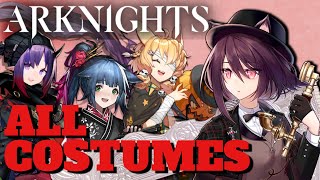 Arknights  All Skin Series 45 Costumes【アークナイツ明日方舟명일방주】 [upl. by Okimat]