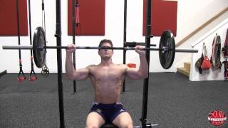 How To Seated Barbell Shoulder Press [upl. by Christmann]