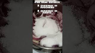 Cipolle in agrodolce perte recipe food cooking easyrecipe cucinaitaliana [upl. by Ael]