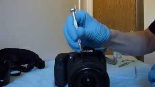 Canon 60D EFS 18200mm How to remove dust inside the lens [upl. by Ynohtnacram]