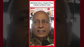 ‘True Ratan of India’ Congress Abhishek Manu Singhvi Pays Tribute to Ratan Tatas Legacy [upl. by Nutter499]