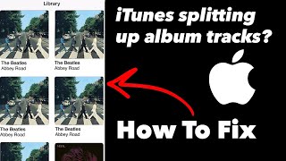 iTunes Splitting Album Tracks  Apple iPhone Fix [upl. by Ajdan733]