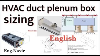 111  HVAC duct plenum box design for AHU FCU and plenum box for grills and diffusers in English [upl. by Dorella]