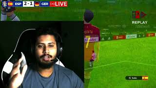 SPAIN vs GERMANY FOOTBALL MATCH  UEFA Euro Cup 2024 I eFootball Pes21 Gameplay PLSL 165 [upl. by Trevlac]