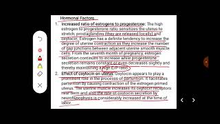 Q Describe stages and factors affecting parturition [upl. by Animsay]