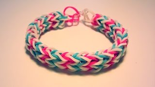 Comment faire un bracelet double avec des élastiques sans machine [upl. by Enamrej]