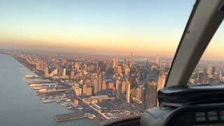 New York Sunset Helicopter Tour in 4K Ultra HD helicopter newyork newyorkcity flynyon sunset [upl. by Draneb]