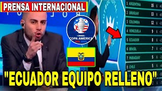 😱 Prensa Internacional ECUADOR PUEDE SER FAVORITO EN COPA AMÉRICA  ECUADOR SERÁ CANDIDATO 🇪🇨🏆 [upl. by Anyahs150]