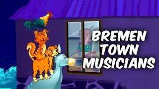 Bremen Town Musicians  English Animated Fairy Tales amp Bedtime Stories For Kids [upl. by Hilbert]