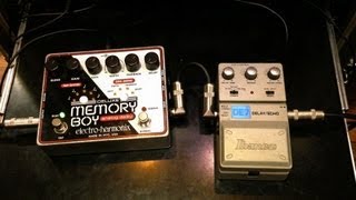 Ibanez DE7 Delay Echo vs Deluxe Memory Boy [upl. by Leandre26]