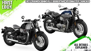 2024 Triumph Bonneville Bobber and Speedmaster Launched Explained All Spec Features Engine amp More [upl. by Kristina]