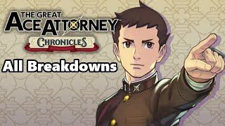 The Great Ace Attorney Chronicles  All Breakdowns English [upl. by Naehs850]