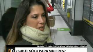 ¿Subte sólo para mujeres – Telefe Noticias [upl. by Accebor498]