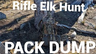 Late SeptemberEarly October Elk Rifle Backcountry Pack Dump  2024 Season [upl. by Nnaycart]