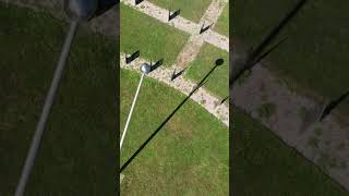 Large sundial seen from the air as a timelapse [upl. by Carrington]