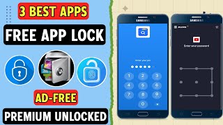 3 Best FREE App Lock Apps For Android 2024 [upl. by Ru989]