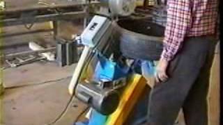 Butty Mfg sw100 sidewall tire cutter0001wmv [upl. by Hylan]