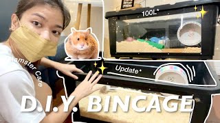 DIY HAMSTER BINCAGE [upl. by Jaymee]