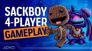 Sackboy A Big Adventure  4 Player Gameplay [upl. by Warfield325]