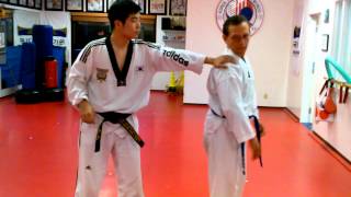 tae kwon do self defense grab techniques [upl. by Featherstone]