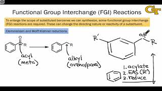 3605 Functional Group Interchange Reactions in Aromatic Synthesis [upl. by Esinrahc]