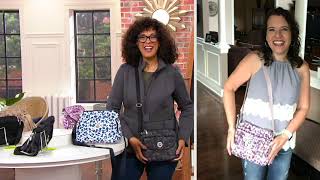 baggallini Cali Nylon RFID Crossbody w Front Wallet Pocket on QVC [upl. by Yonit]